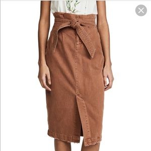 Free People Savannah Belted Skirt